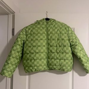 Checkered Puffer Jacket
